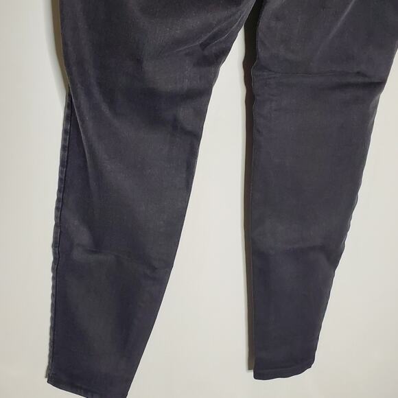 Eileen Fisher washed dark grey denim pull on organic cotton pants Size Large - Picture 7 of 9
